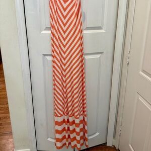 Nautical, Maxi, Chevron, Maxi Dress, NWT